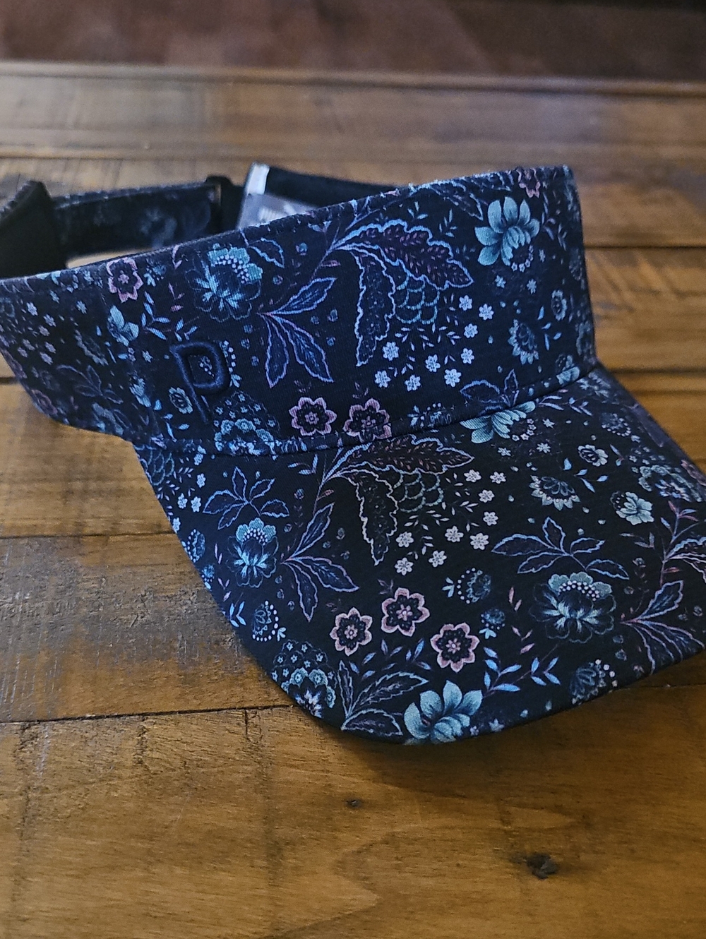 Puma Black Women's Cap with Subtle Floral Pattern
